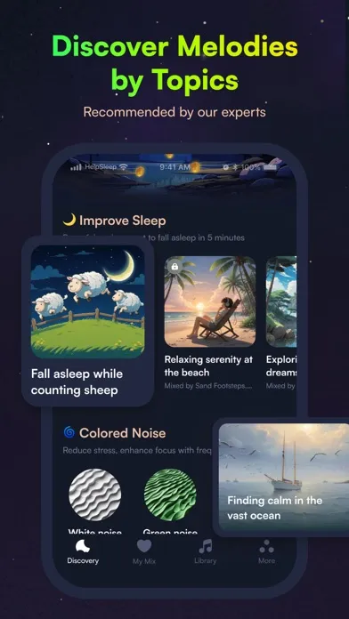 Capturas de pantalla de HelpSleep: Sleep relax music