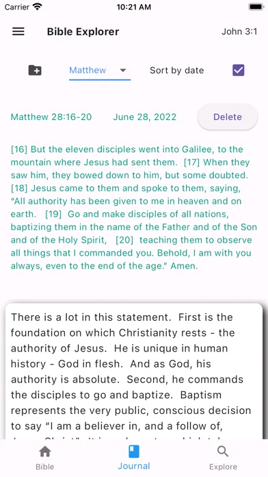 Bible Explorer Screenshots
