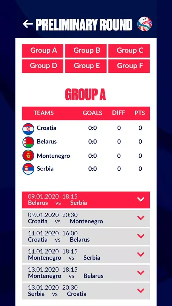 EHF EURO 2020应用截图