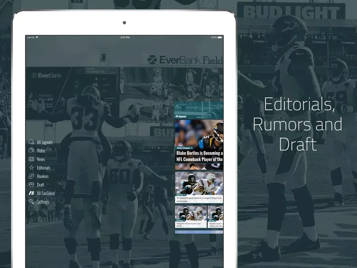 Black and Teal from FanSided iPad  Screenshots