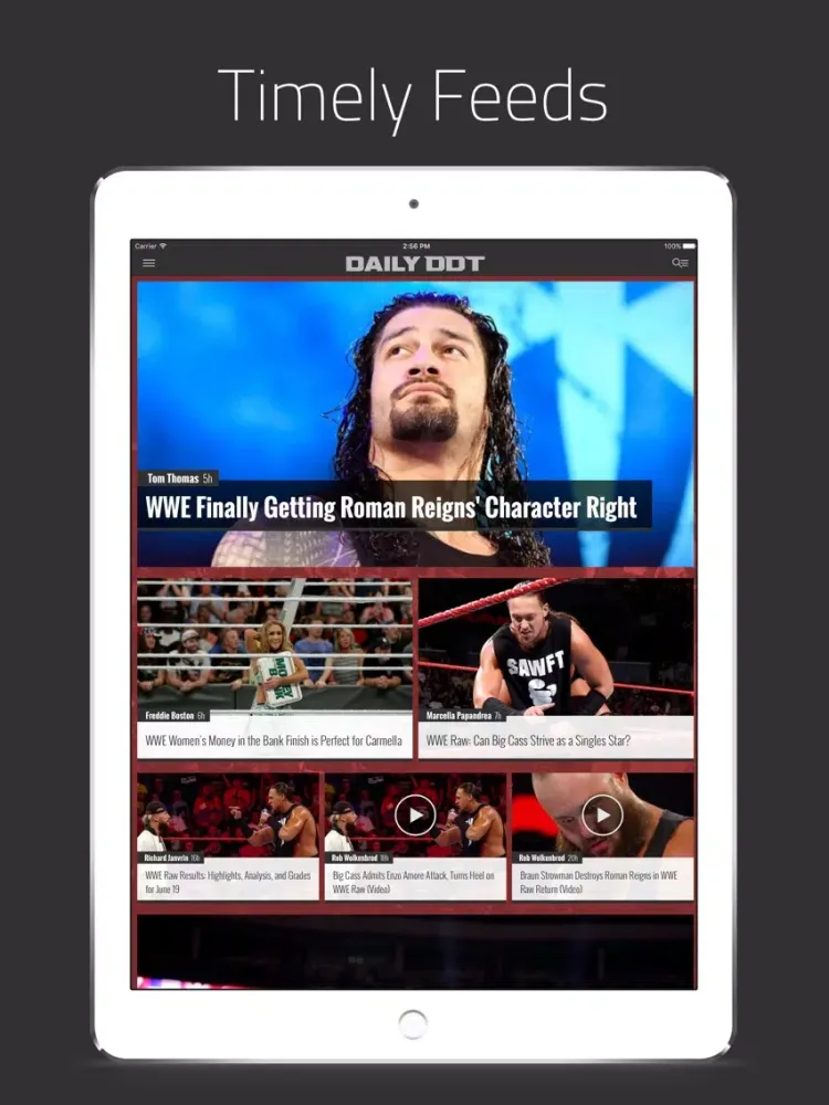 Screenshot di Daily DDT: News for WWE Fans iPad 