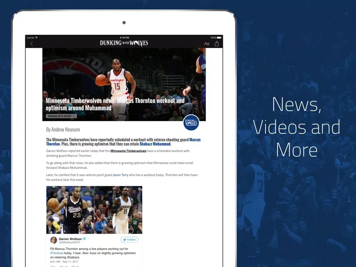 صور Dunking with Wolves iPad 
