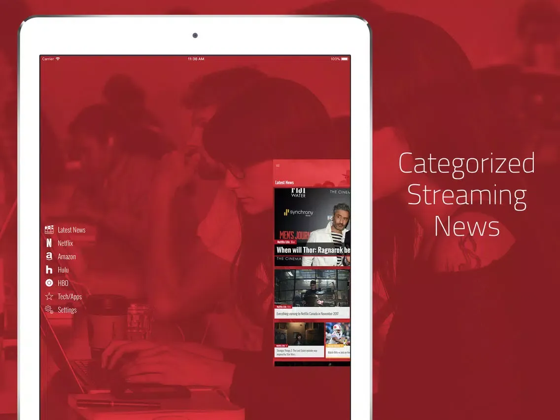 FanSided Streaming iPad  Screenshots