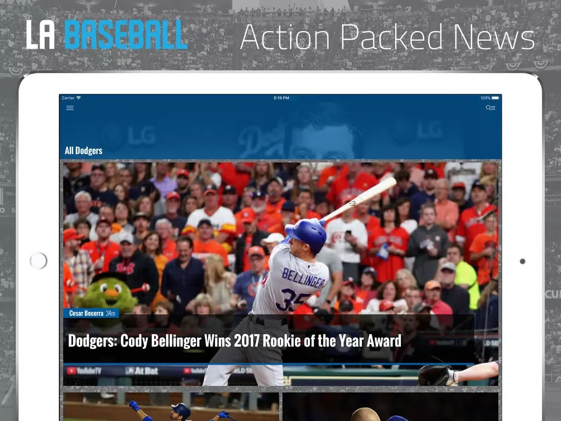 Capturas de tela do LA Baseball from FanSided iPad 