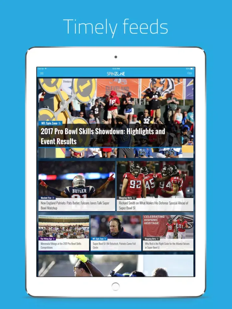 Ảnh chụp màn hình của Spin Zone from FanSided iPad 