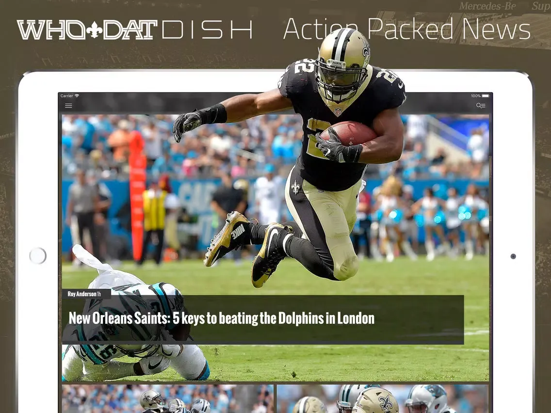 Capturas de tela do Who Dat Dish from FanSided iPad 