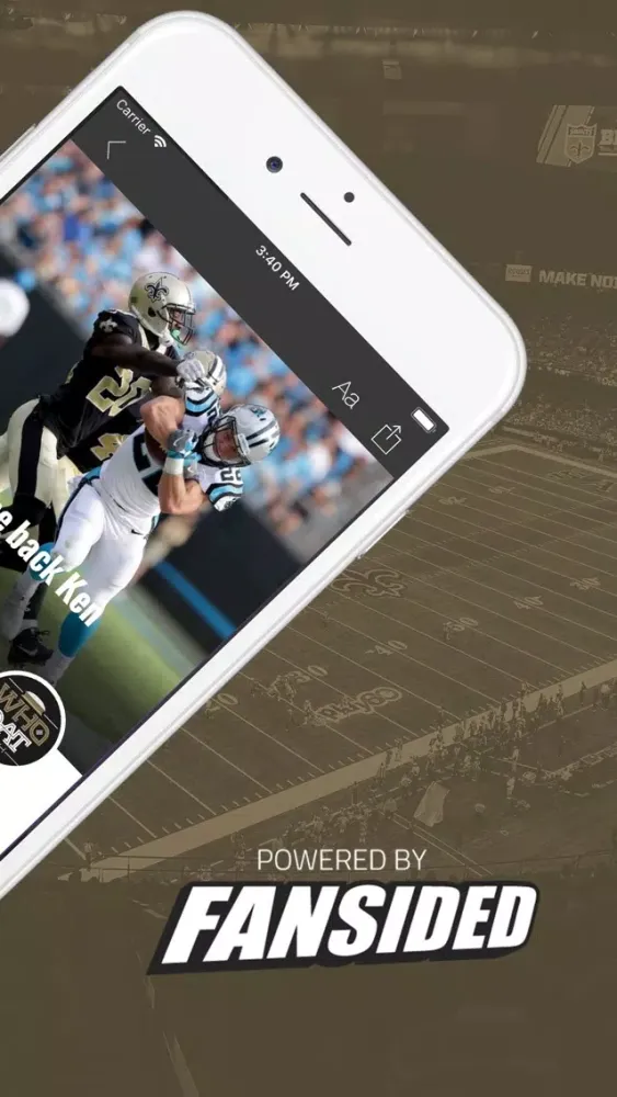 Capturas de tela do Who Dat Dish from FanSided