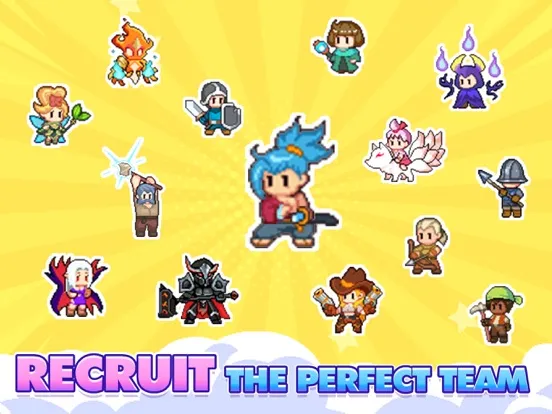 ภาพหน้าจอของ Guardian War: RPG Pixel Games iPad 