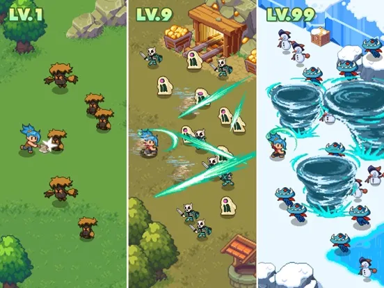 ภาพหน้าจอของ Guardian War: RPG Pixel Games iPad 