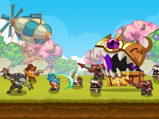 ภาพหน้าจอของ Guardian War: RPG Pixel Games iPad 