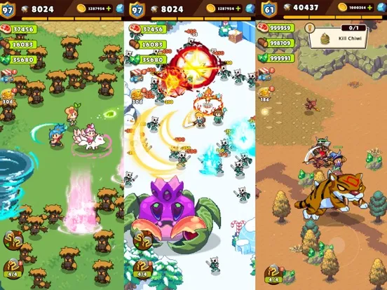 ภาพหน้าจอของ Guardian War: RPG Pixel Games iPad 