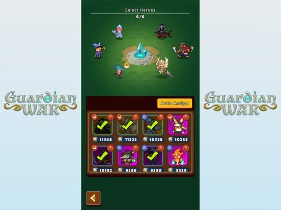 ภาพหน้าจอของ Guardian War: RPG Pixel Games iPad 