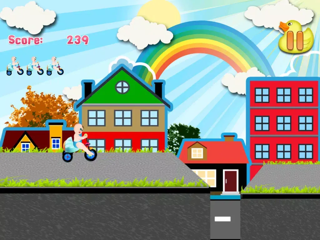 Capturas de pantalla de BMX Babies - Fun Bike Game for Boys and Girls iPad 