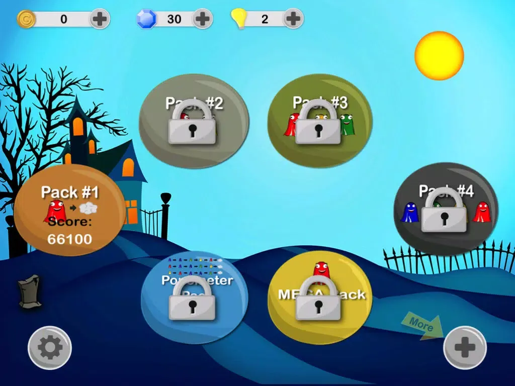 Ảnh chụp màn hình của Ghost Poppers - Spooky Chain Reaction Puzzle Game iPad 