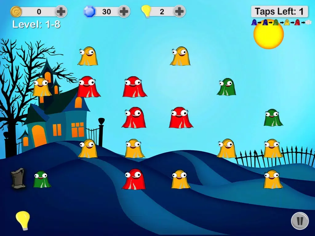 Ảnh chụp màn hình của Ghost Poppers - Spooky Chain Reaction Puzzle Game iPad 