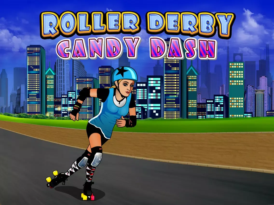 Скриншоты A Roller Derby Candy Dash - Free Downhill Racing Game iPad 