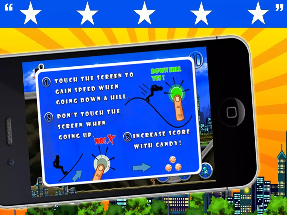 Скриншоты A Roller Derby Candy Dash - Free Downhill Racing Game iPad 