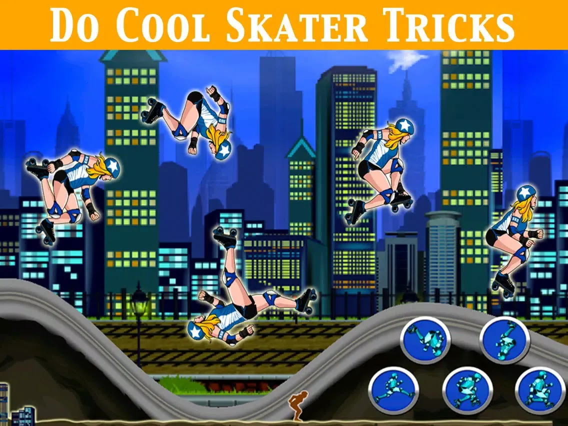 Скриншоты A Roller Derby Candy Dash - Free Downhill Racing Game iPad 