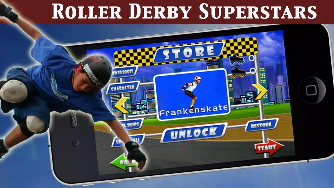 Скриншоты A Roller Derby Candy Dash - Free Downhill Racing Game