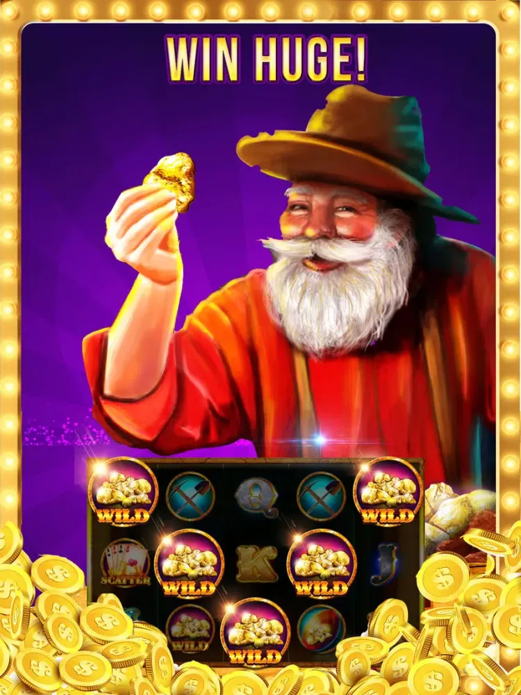 Zrzuty ekranu Gold Rush Slots! Free Casino Slot Machine Spin Win iPad 