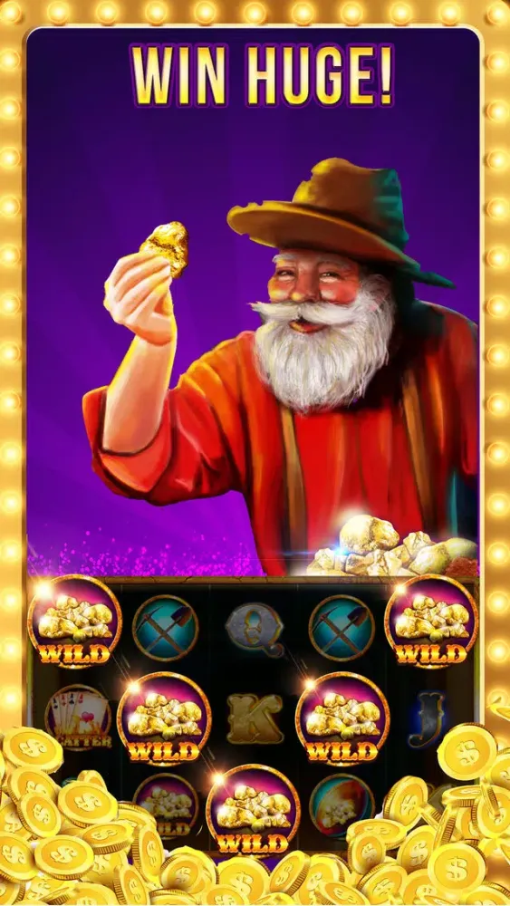 Zrzuty ekranu Gold Rush Slots! Free Casino Slot Machine Spin Win