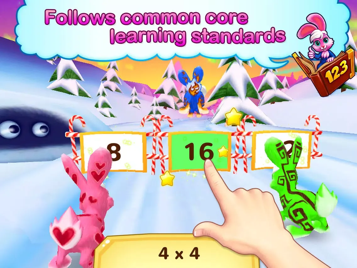 Скриншоты Wonder Bunny Math Race: 3rd Grade Advanced Learning App iPad 