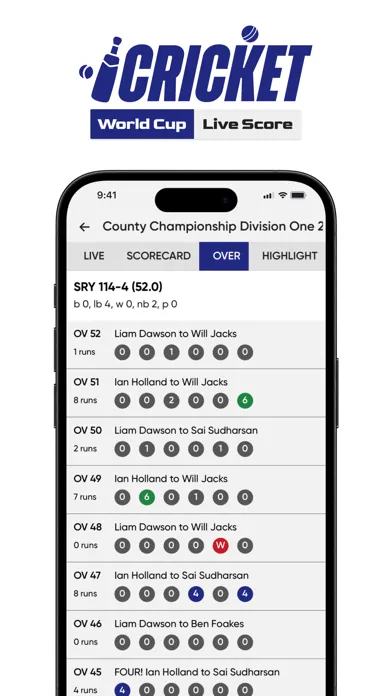 Capturas de pantalla de Worldcup - Live Cricket Scores