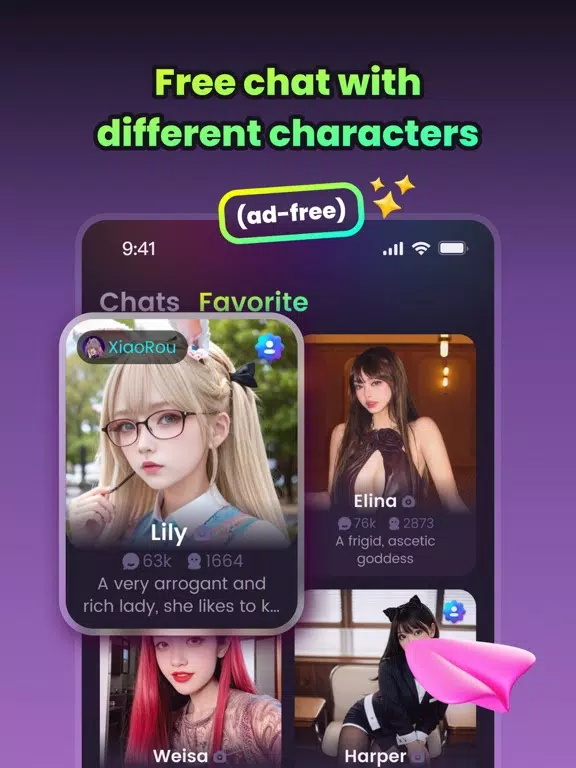 Fant.AI - Chat with AI bots iPad  Screenshots