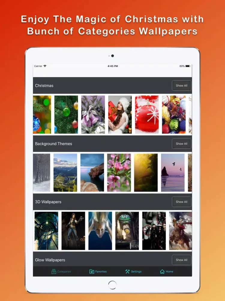 Ảnh chụp màn hình của Christmas Wallpapers ® iPad 