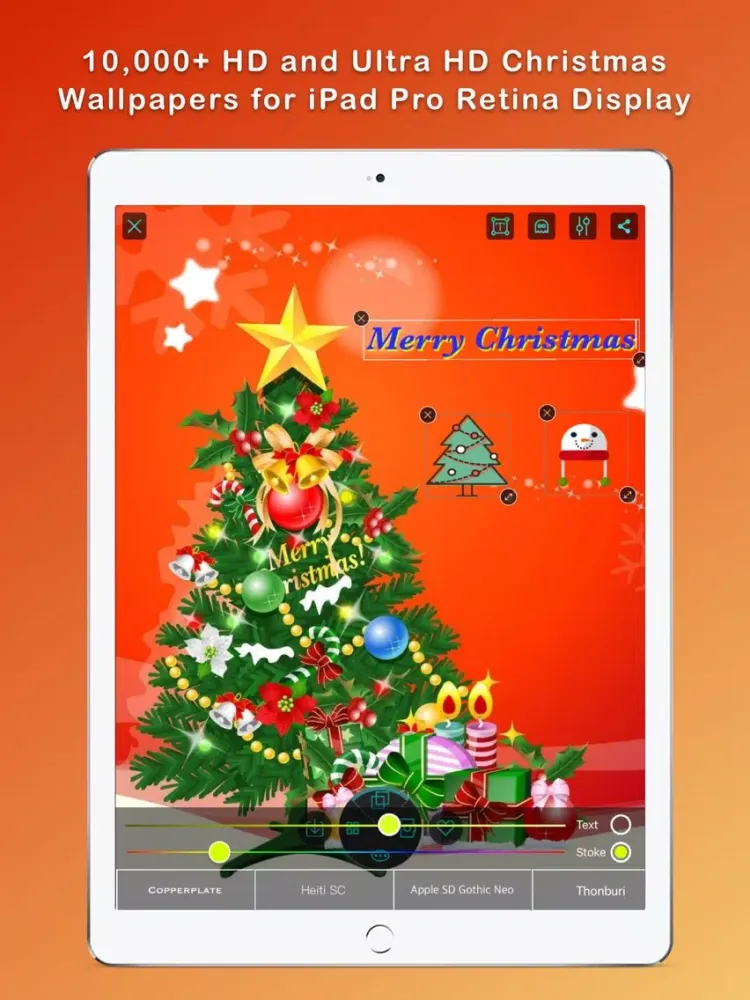 ภาพหน้าจอของ Christmas Wallpapers Pro® iPad 