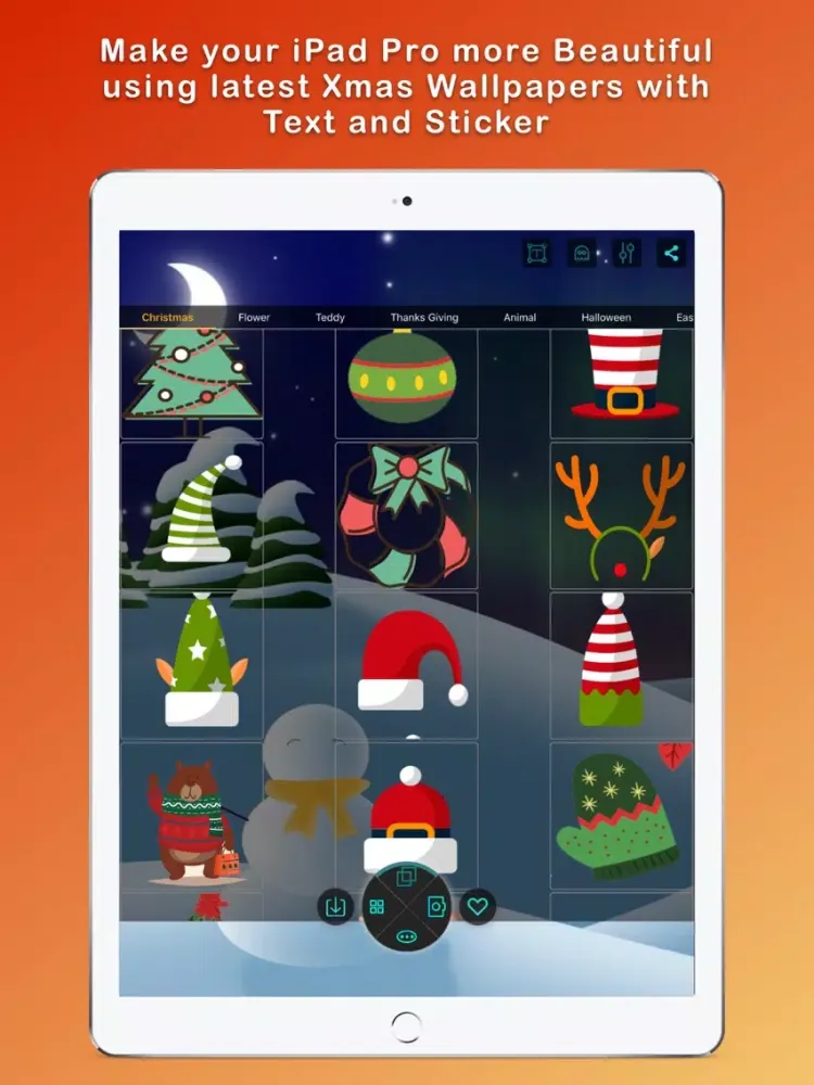 ภาพหน้าจอของ Christmas Wallpapers Pro® iPad 