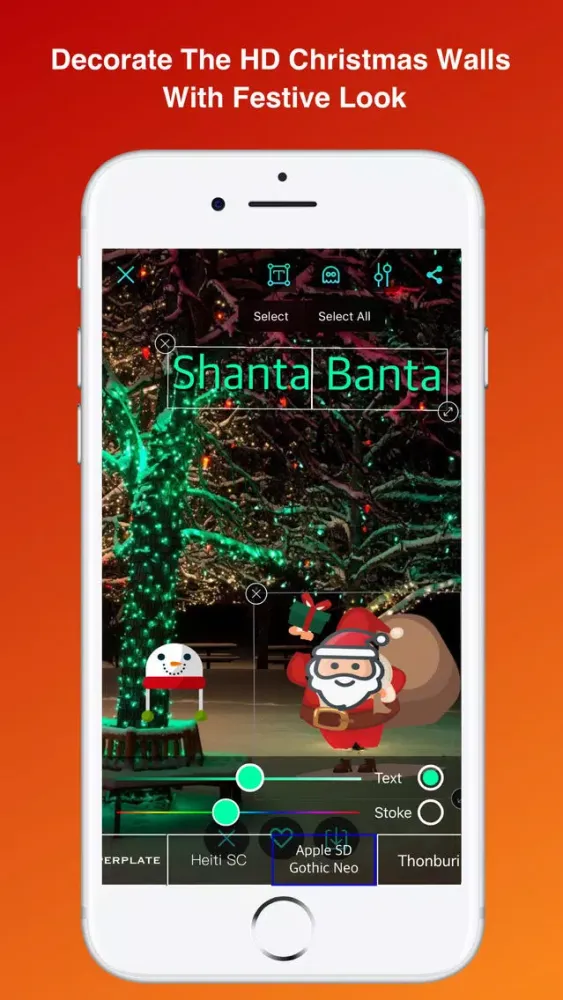 ภาพหน้าจอของ Christmas Wallpapers Pro®