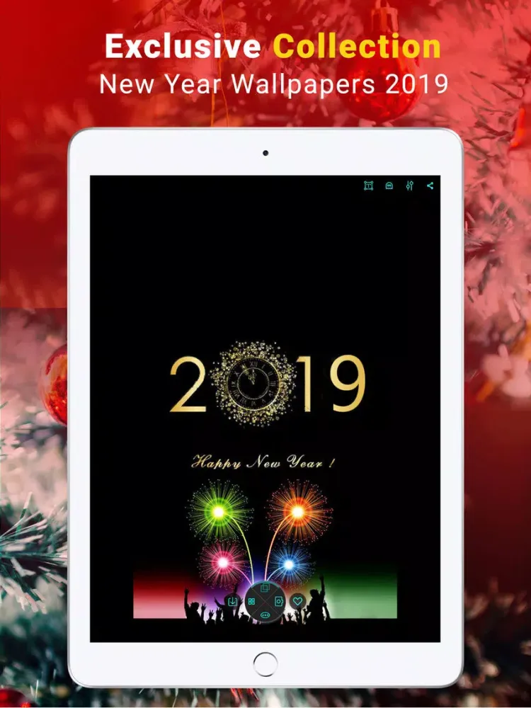 تصاویر Happy New Year Wallpapers 2019 iPad 