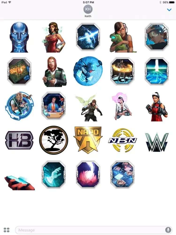 Captures d'écran de Android Universe Stickers iPad 