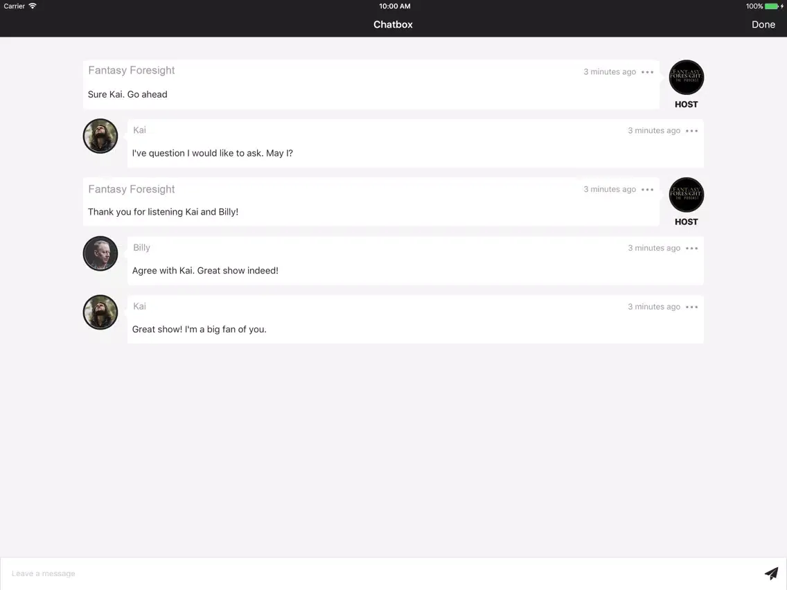 Captures d'écran de Fantasy Foresight The Podcast! iPad 