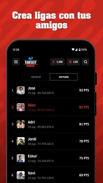 Fantasy MARCA Screenshots