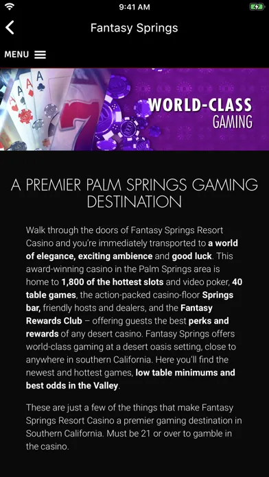Ảnh chụp màn hình của Fantasy Springs Resort Casino