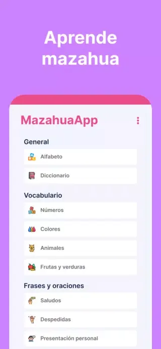 MazahuaApp Screenshots