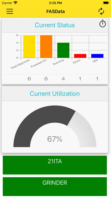 ภาพหน้าจอของ FASData Companion App