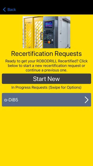 Robodrill Recertification Ekran Görüntüleri