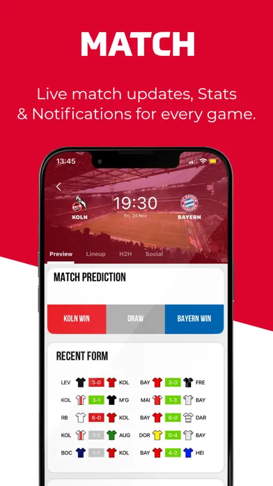 Captures d'écran de Die-Bayern - Live Scores