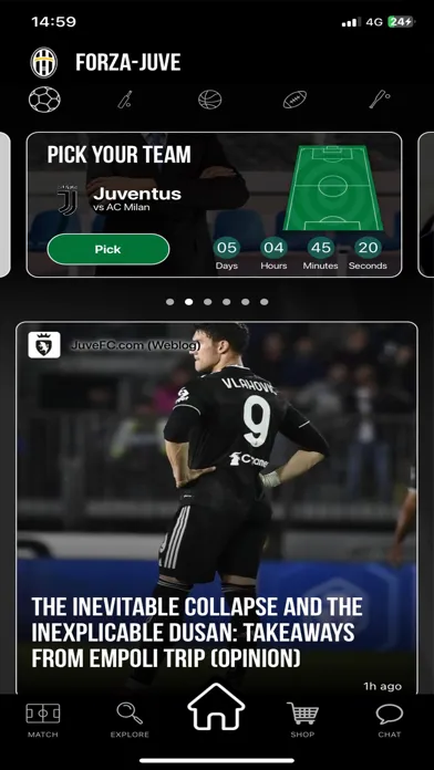 Forza-Juve - Live Scores Screenshots
