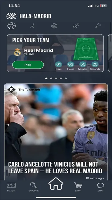 Hala-Madrid سکرین شاٹس