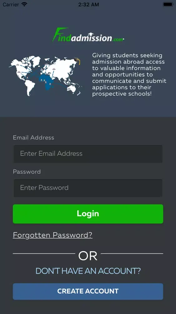 Скриншоты Findadmission Student