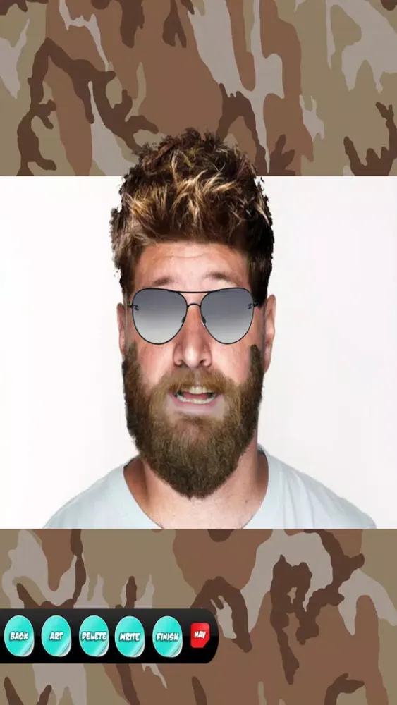 Tangkapan skrin Beard Blitz Photo Booth Effects FREE - An Amazing and Funny Image Editor