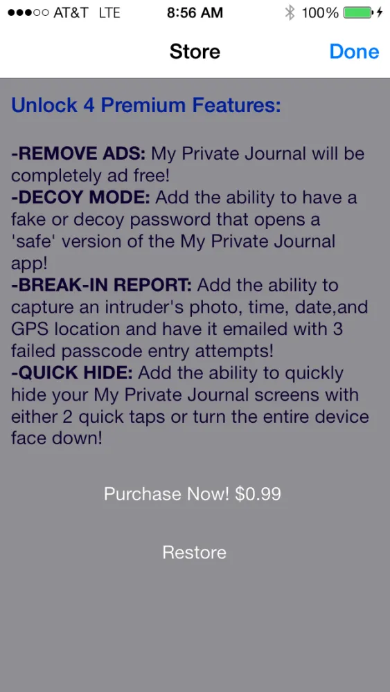 Capturas de pantalla de My Private Journal: Free Secret Photo, Video, & Journal Manager