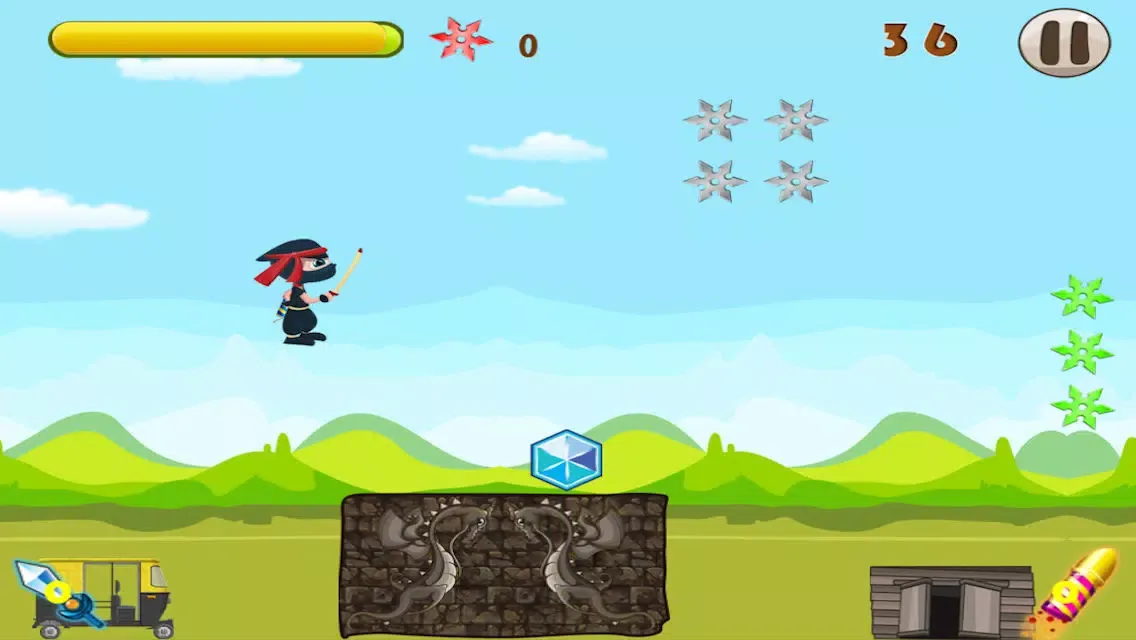 Captures d'écran de Shuriken Rocket Ninja FREE