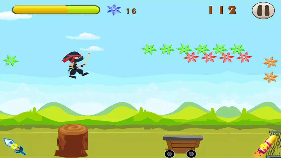 Captures d'écran de Shuriken Rocket Ninja FREE