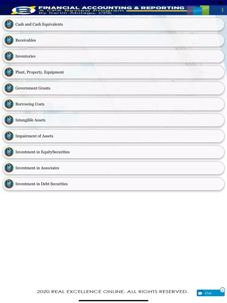 FAR CPA Reviewer iPad  スクリーンショット