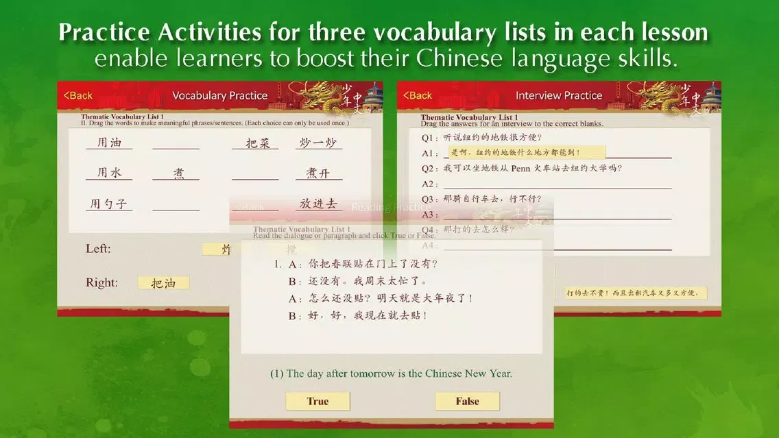 Chinese for Youth 3 Self-Study 스크린샷